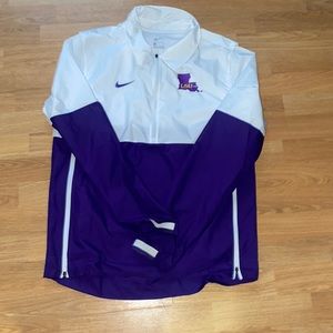 Lsu nike half zip windbreaker